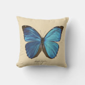 ヴィンテージ蝶の昆虫学リバーシブルピロー クッション (正面)