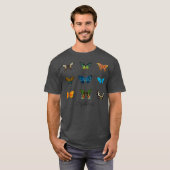 ヴィンテージ蝶の昆虫学 Tシャツ (正面フル)