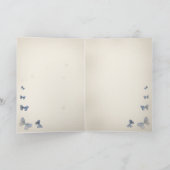 ヴィンテージ蝶の水彩画 カード (内部)