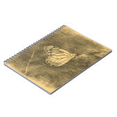 ヴィンテージ蝶の花#2ノート ノートブック (左側)