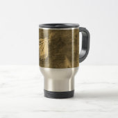 ヴィンテージ蝶の花#2 - Mug トラベルマグ (正面右)