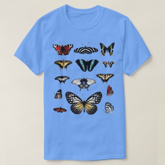 ヴィンテージ蝶の虫の昆虫昆虫学エンタム Tシャツ (デザイン正面)