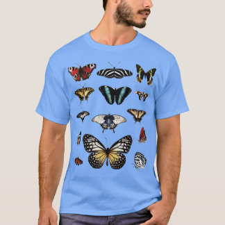 ヴィンテージ蝶の虫の昆虫昆虫学エンタム Tシャツ