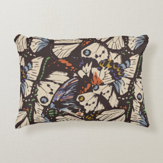 ヴィンテージ蝶の表面パターン。カラフルt アクセントクッション