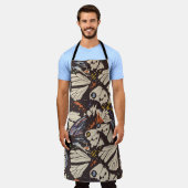 ヴィンテージ蝶の表面パターン。カラフルt エプロン (着用した状態)