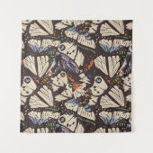 ヴィンテージ蝶の表面パターン。カラフルt タペストリー (正面(横))