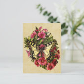 ヴィンテージ蝶はがき ポストカード (スタンド正面)