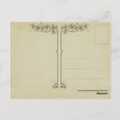 ヴィンテージ蝶はがき ポストカード (裏面)