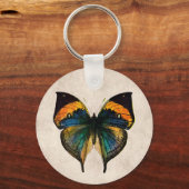 ヴィンテージ蝶イラストレーション1800の蝶 キーホルダー (正面)
