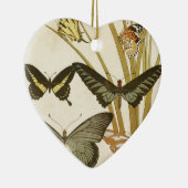 ヴィンテージ蝶イラストレーション セラミックオーナメント (右)
