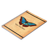 ヴィンテージ蝶イラストレーション ノートブック (左側)