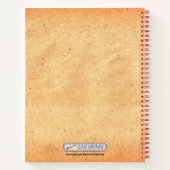 ヴィンテージ蝶イラストレーション ノートブック (裏面)