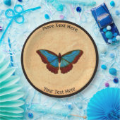 ヴィンテージ蝶イラストレーション ペーパープレート (パーティー)