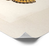 ヴィンテージ蝶イラストレーション ポスター (角)