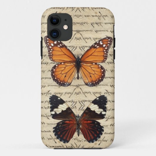 ヴィンテージ蝶コレクション Case-Mate iPhoneケース (裏面)