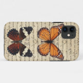 ヴィンテージ蝶コレクション Case-Mate iPhoneケース (裏面(横))