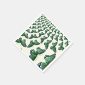 ヴィンテージ蝶パターンDecompageに最適 スタンダードカクテルナプキン (角)