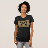 ヴィンテージ蝶ファインアート Tシャツ (正面フル)