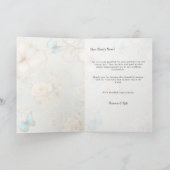 ヴィンテージ蝶フローラサンキュー結婚ズカード カード (内部)