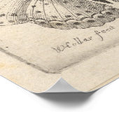 ヴィンテージ蝶モス鱗翅目プリント(59) ポスター (角)