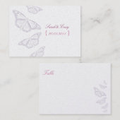 'ヴィンテージ'蝶座席表 プレイスカード (正面/裏面)