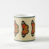 ヴィンテージ蝶春美しい自然かわいい コーヒーマグカップ (中央)