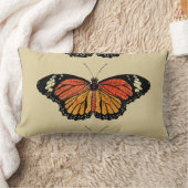 ヴィンテージ蝶春美しい自然かわいい ランバークッション (ブランケット)