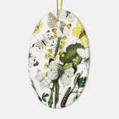 ヴィンテージ蝶 セラミックオーナメント (左)