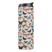 ヴィンテージ蝶 タンブラー (回転左)