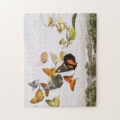 ヴィンテージ蝶&フェアリーオールドイラストレーションアート ジグソーパズル (縦)