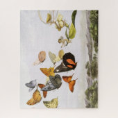 ヴィンテージ蝶&フェアリーオールドイラストレーションアート ジグソーパズル (縦)