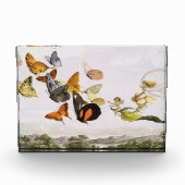 ヴィンテージ蝶&フェアリーオールドイラストレーションアート フォトブロック (正面)