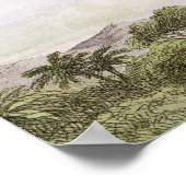 ヴィンテージ蝶&フェアリーオールドイラストレーションアート ポスター (角)