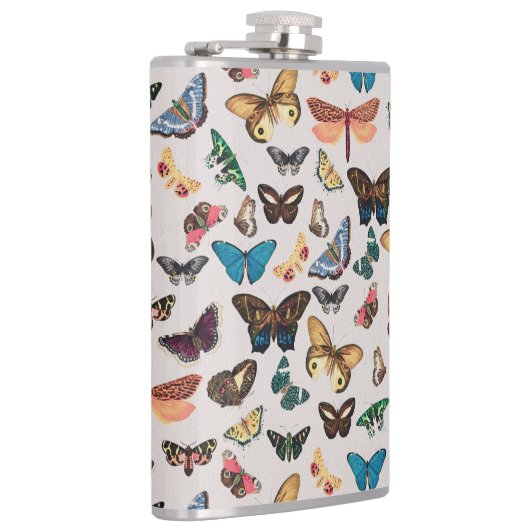 ヴィンテージ蝶 フラスク (右)