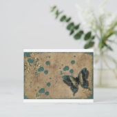 ヴィンテージ蝶 ポストカード (スタンド正面)