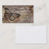 ヴィンテージ蝶 名刺 (正面/裏面)