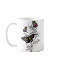 ヴィンテージ蝶、審美花