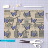 ヴィンテージ蝶 薄葉紙 (クラフト)