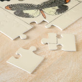 ヴィンテージ蝶byアドルフミロポスター ジグソーパズル (側面)