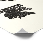 ヴィンテージ蝶E.A.セギ ポスター (角)