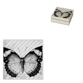 ヴィンテージ蝶No. 3水彩画 ラバースタンプ (押印)