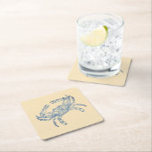 ヴィンテージ蟹no2 スクエアペーパーコースター (インサイチュ)