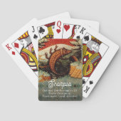 ヴィンテージ蠍座ザスコーピオン〔占星術の〕十二宮図標識 トランプ (裏面)