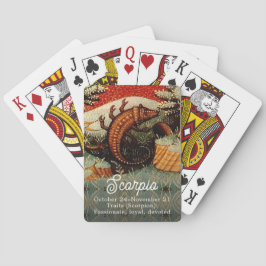 ヴィンテージ蠍座ザスコーピオン〔占星術の〕十二宮図標識 トランプ