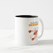 ヴィンテージ蠍座〔占星術の〕十二宮図星占素晴らしいAF ツートーンマグカップ (正面右)