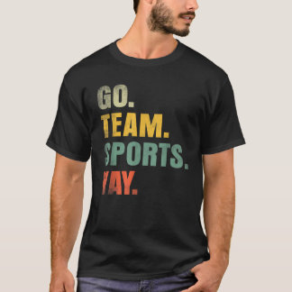 ヴィンテージ行チームスポーツおもしろいYayゲームデイメンズウォーム Tシャツ