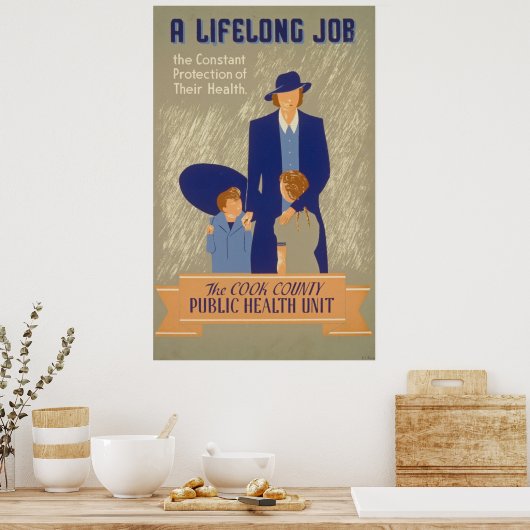 ヴィンテージ衛生監視委員会 ポスター (キッチン)