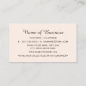 ヴィンテージ衣料品仕入れフランスの店 名刺 (裏面)