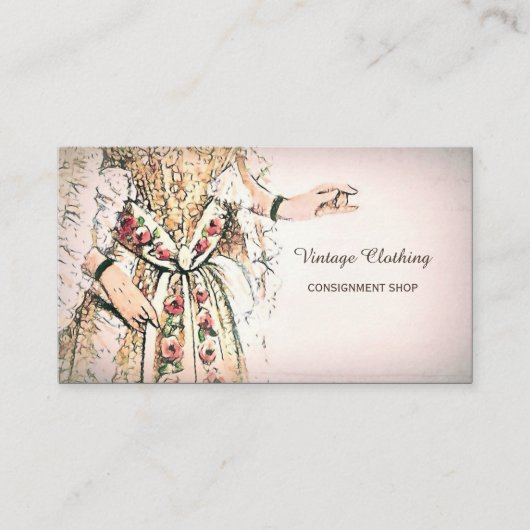 ヴィンテージ衣料品仕入れフランスの店 名刺 (正面)