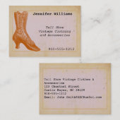 ヴィンテージ衣料品委託名刺 名刺 (正面/裏面)